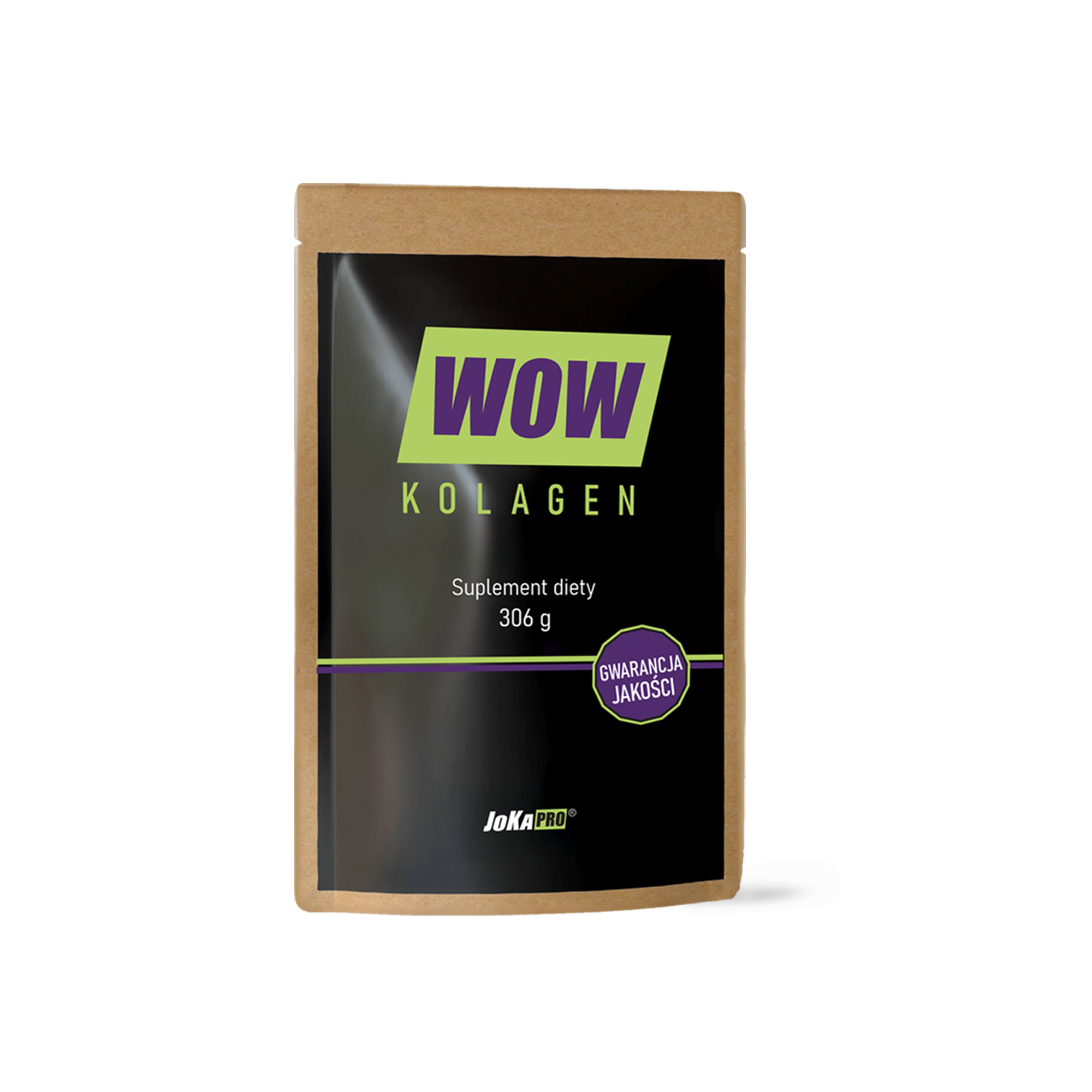 WOW KOLAGEN - kolagen w proszku premium, opakowanie 306 g, suplement diety z peptydami VERISOL i TENDOFORTE